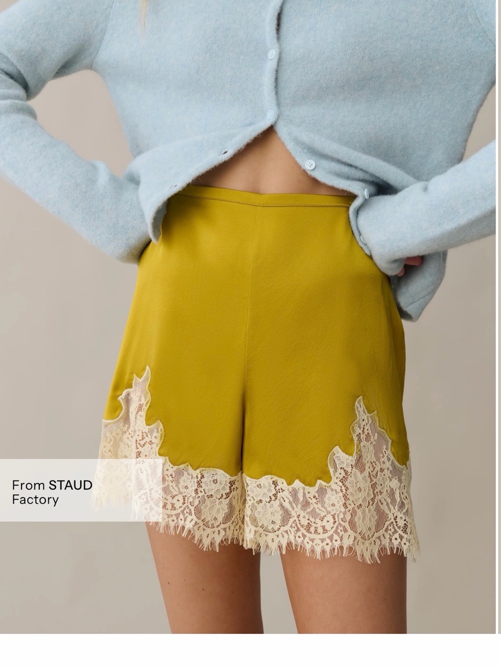 Sorella Rose Silk Shorts Silk Lace